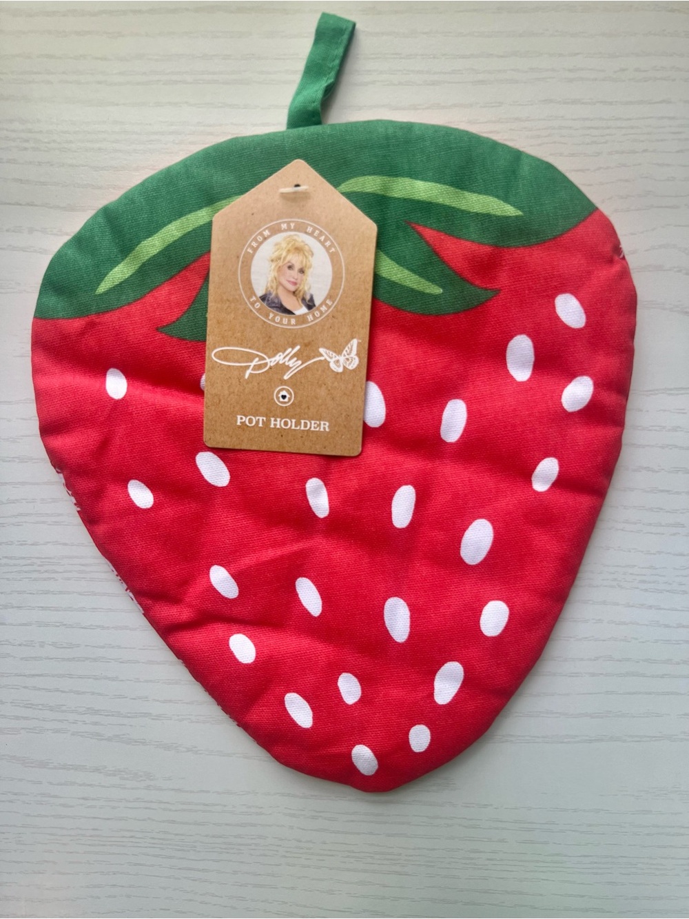SINGLE Dolly Parton Strawberry Pot Holder